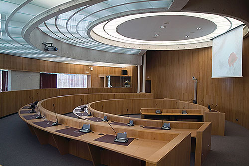 Elpro Comunicaciones Audiovisuales interior de edificio gubernamentales
